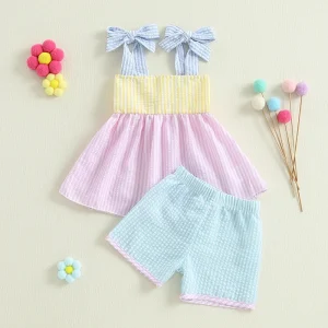 Baby Girl Outfit Top, Shorts Set