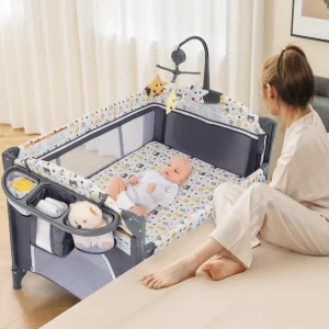 Baby Bedside Sleeper with Bassinet